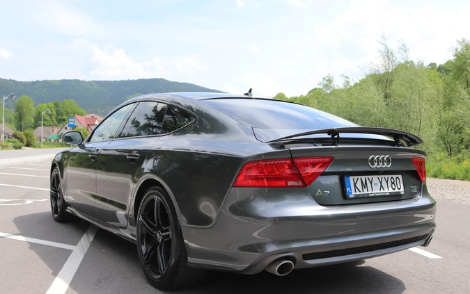 Audi A7 cena 110000 przebieg: 220000, rok produkcji 2014 z Myślenice małe 22